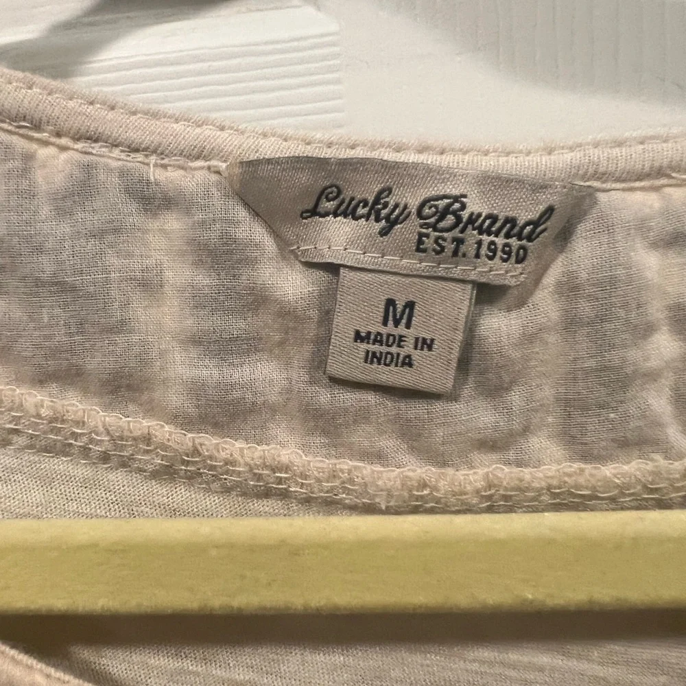 Lucky brand embroidered knit top